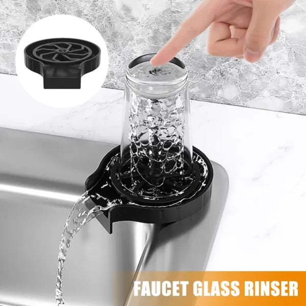 Kitchen – Glass Rinser Cup Bottle Washer Cleaner For Kitchen Sinks, Kitchen Sink Accessories Attachment Stainless